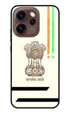 Satyamev Jayate Brown Logo Oppo Reno15 Pro 5G Metal Case Back Cover by Casekaro