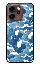 Blue Waves Oppo Reno15 Pro 5G Metal Case Back Cover by Casekaro