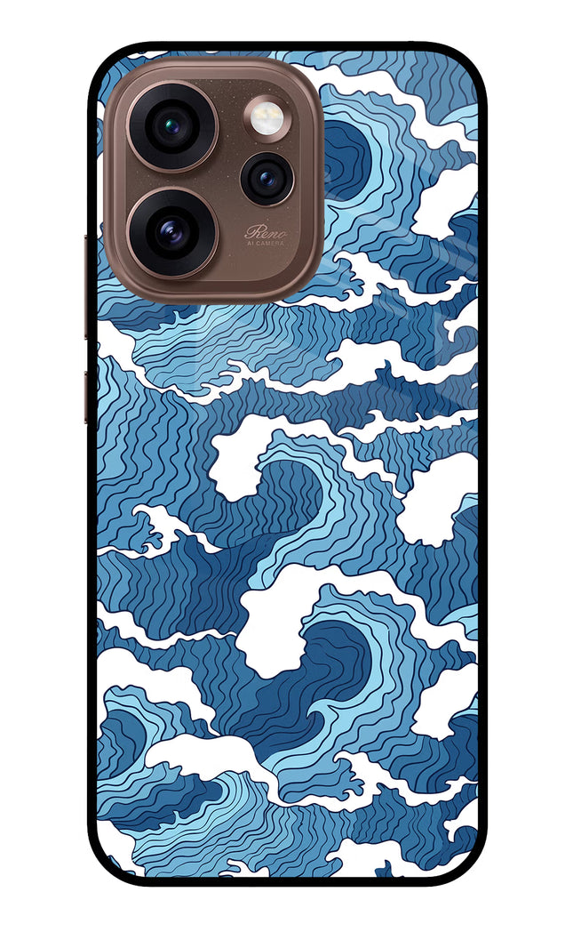 Blue Waves Oppo Reno15 Pro 5G Metal Case Back Cover by Casekaro