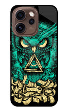 Green Owl Oppo Reno15 Pro 5G Metal Case Back Cover by Casekaro