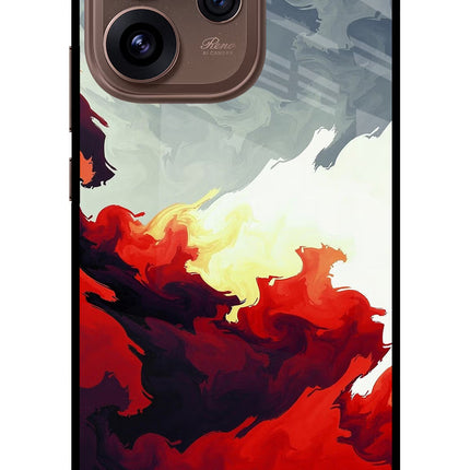 Fire Cloud Oppo Reno15 Pro 5G Metal Case Back Cover by Casekaro