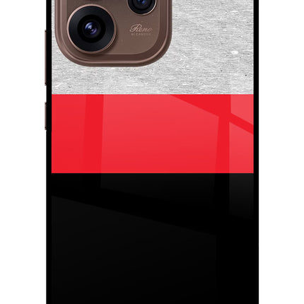 Tri Color Pattern Oppo Reno15 Pro 5G Metal Case Back Cover by Casekaro