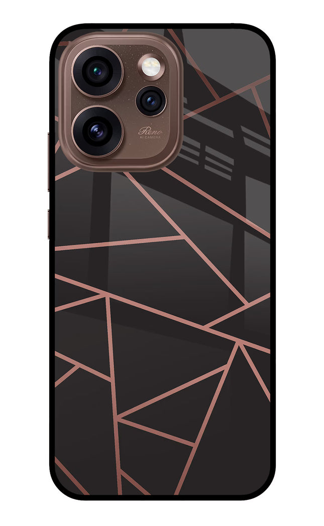 Geometric Pattern Oppo Reno15 Pro 5G Metal Case Back Cover by Casekaro