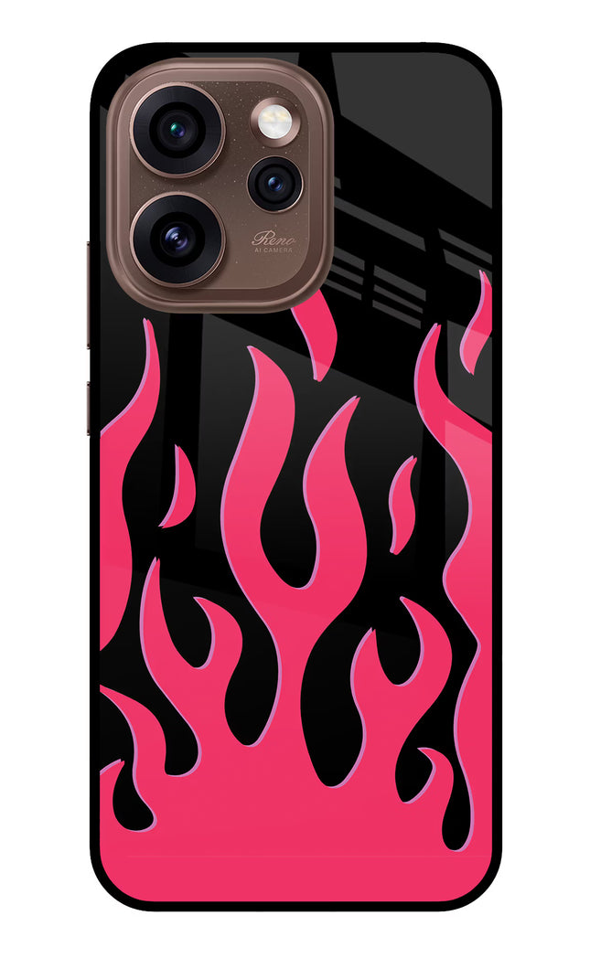 Fire Flames Oppo Reno15 Pro 5G Metal Case Back Cover by Casekaro