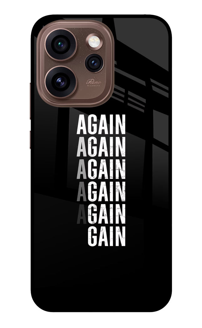 Again Again Gain Oppo Reno15 Pro 5G Metal Case Back Cover by Casekaro