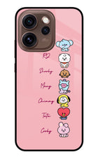 BTS names Oppo Reno15 Pro 5G Metal Case Back Cover by Casekaro