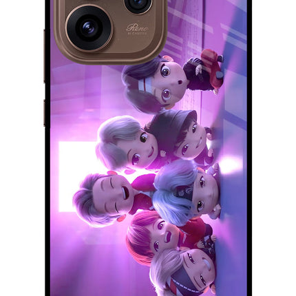 BTS Chibi Oppo Reno15 Pro 5G Metal Case Back Cover by Casekaro