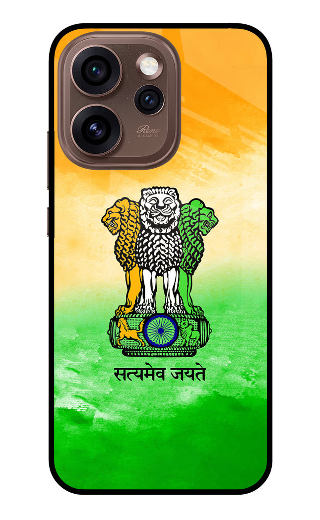 Satyamev Jayate Flag Oppo Reno15 Pro 5G Metal Case Back Cover by Casekaro