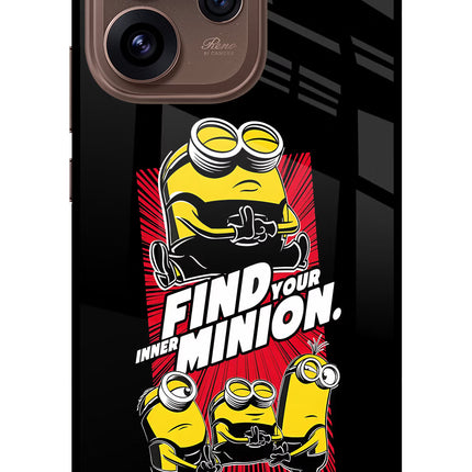 Find your inner Minion Oppo Reno15 Pro 5G Metal Case Back Cover by Casekaro
