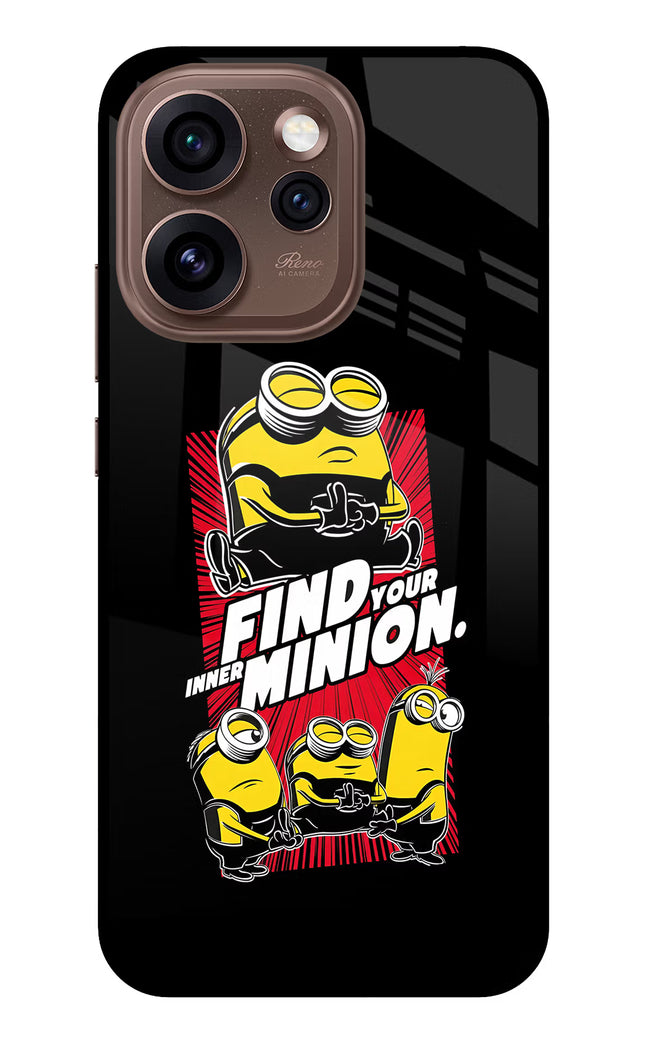 Find your inner Minion Oppo Reno15 Pro 5G Metal Case Back Cover by Casekaro