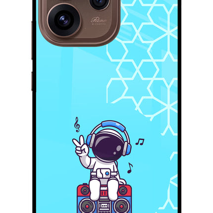 Cute Astronaut Chilling Oppo Reno15 Pro 5G Metal Case Back Cover by Casekaro