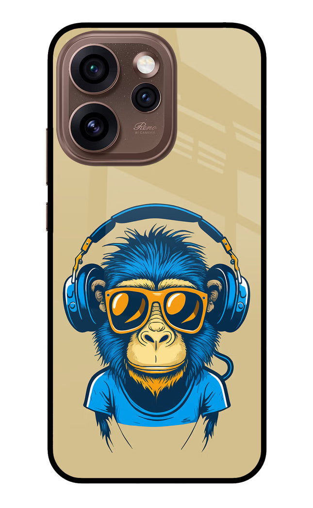 Monkey Headphone Oppo Reno15 Pro 5G Metal Case Back Cover by Casekaro
