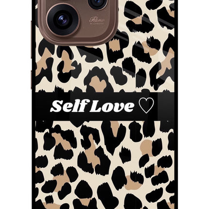 Leopard Print Self Love Oppo Reno15 Pro 5G Metal Case Back Cover by Casekaro