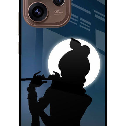 Shri Krishna Silhouette Oppo Reno15 Pro 5G Metal Case Back Cover by Casekaro