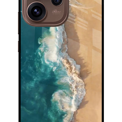 Ocean Beach Oppo Reno15 Pro 5G Metal Case Back Cover by Casekaro