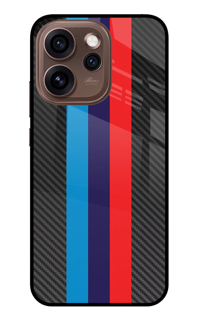 BMW Stripes Pattern Oppo Reno15 Pro 5G Metal Case Back Cover by Casekaro