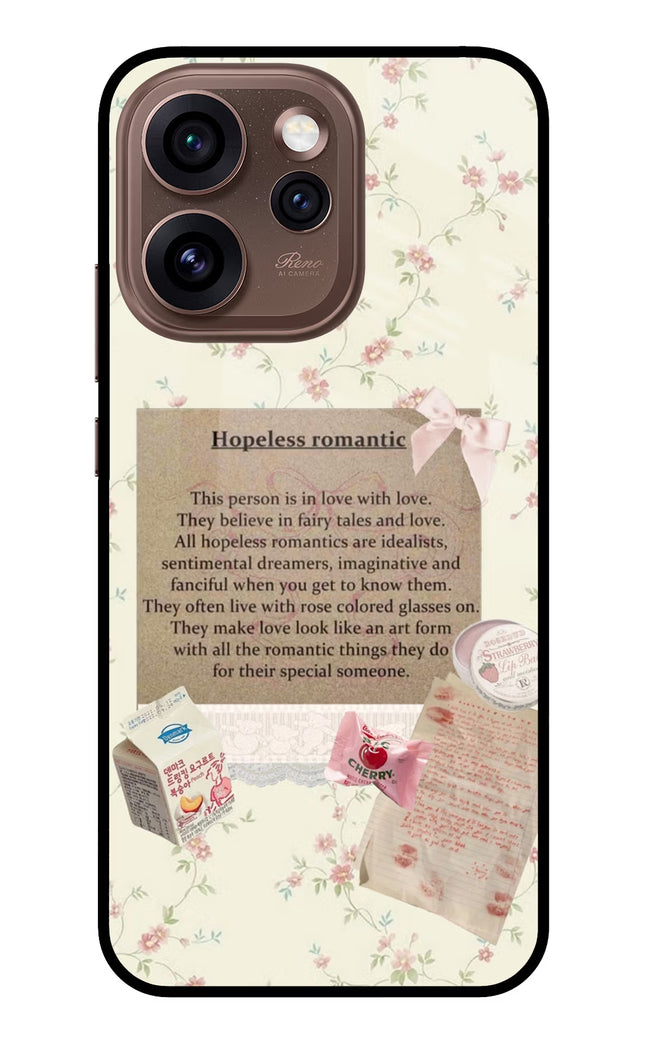 Hopeless Romantic Oppo Reno15 Pro 5G Metal Case Back Cover by Casekaro