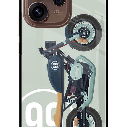 Classic Cafe Racer 99 Oppo Reno15 Pro 5G Metal Case Back Cover by Casekaro