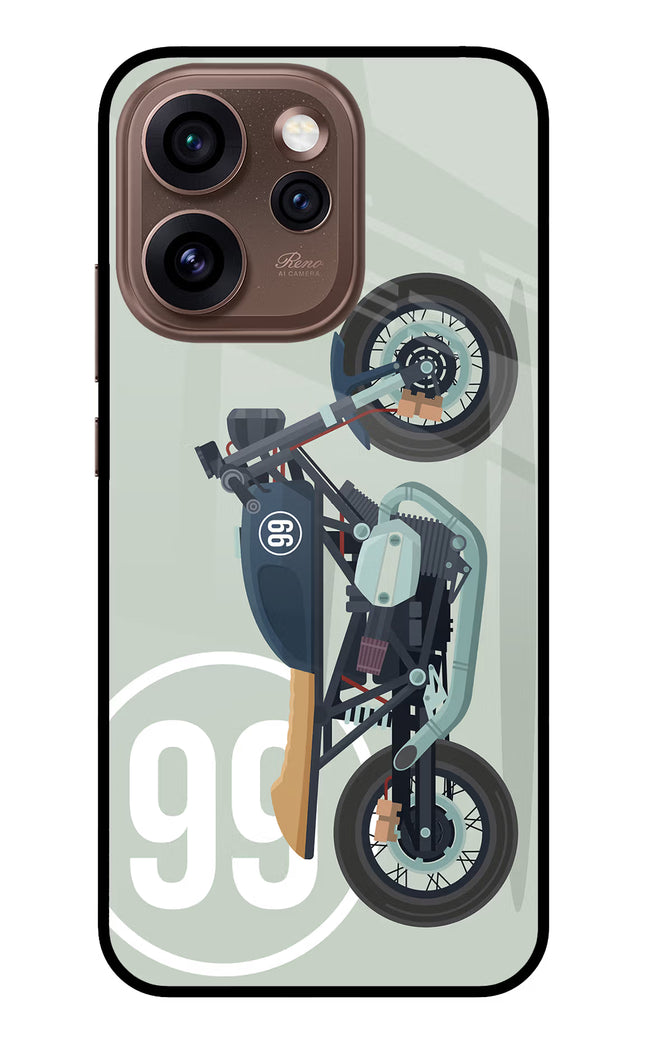 Classic Cafe Racer 99 Oppo Reno15 Pro 5G Metal Case Back Cover by Casekaro