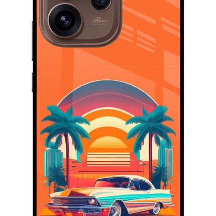 Palm Drive 80s Oppo Reno15 Pro 5G Metal Case Back Cover by Casekaro