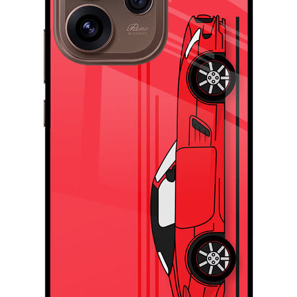 Red Velocity Oppo Reno15 Pro 5G Metal Case Back Cover by Casekaro