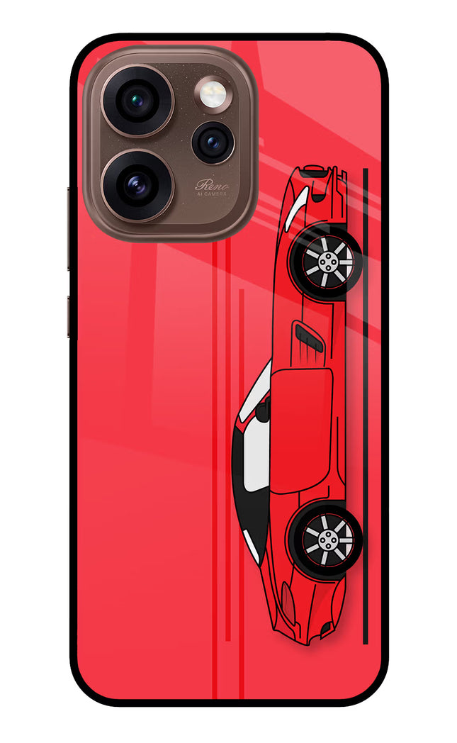Red Velocity Oppo Reno15 Pro 5G Metal Case Back Cover by Casekaro