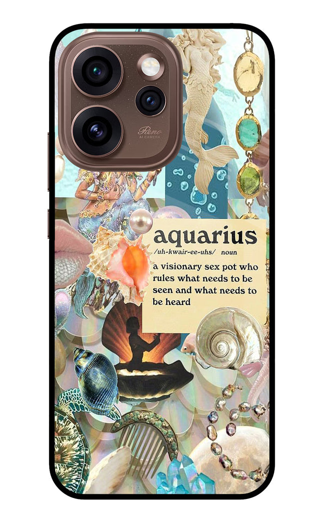 Aquarius Zodiac Oppo Reno15 Pro 5G Metal Case Back Cover by Casekaro