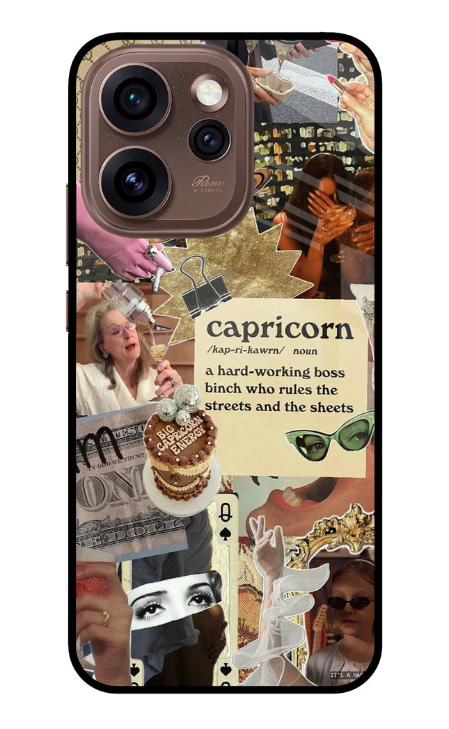Capricorn Zodiac Oppo Reno15 Pro 5G Metal Case Back Cover by Casekaro