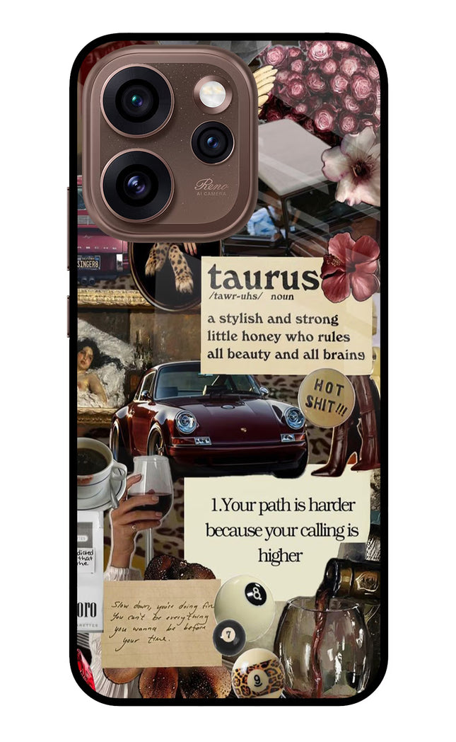 Taurus Zodiac Oppo Reno15 Pro 5G Metal Case Back Cover by Casekaro