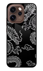 Twin Dragons Oppo Reno15 Pro 5G Metal Case Back Cover by Casekaro