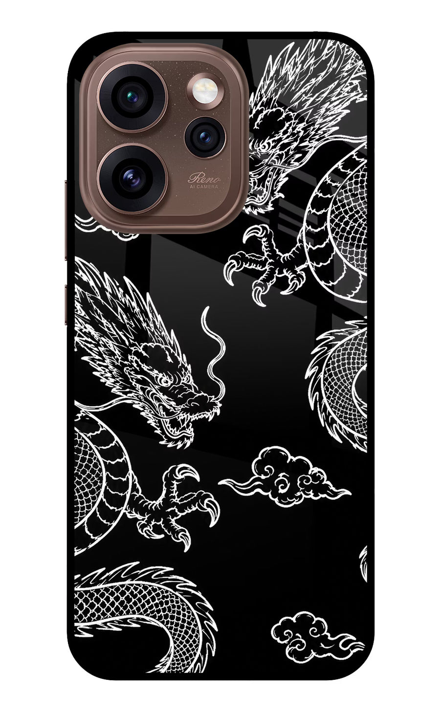 Twin Dragons Oppo Reno15 Pro 5G Back Cover, Metal case