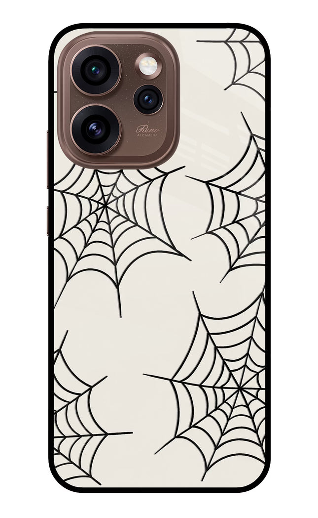 Spider Web Oppo Reno15 Pro 5G Metal Case Back Cover by Casekaro