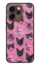 Pink Cats Oppo Reno15 Pro 5G Metal Case Back Cover by Casekaro
