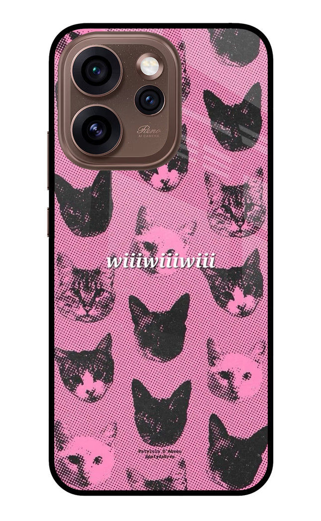 Pink Cats Oppo Reno15 Pro 5G Metal Case Back Cover by Casekaro