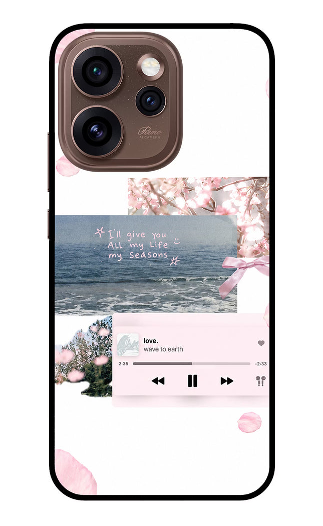 Wave to earth Oppo Reno15 Pro 5G Metal Case Back Cover by Casekaro