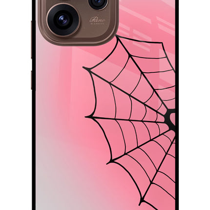 Pink Web Oppo Reno15 Pro 5G Metal Case Back Cover by Casekaro