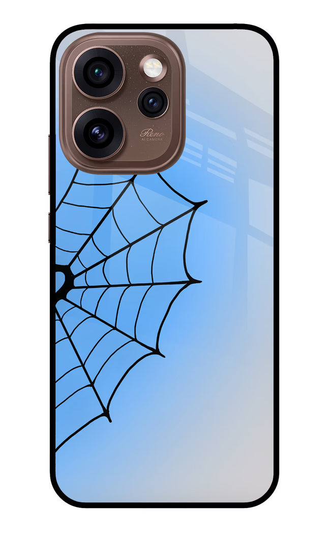 Blue Web Oppo Reno15 Pro 5G Metal Case Back Cover by Casekaro