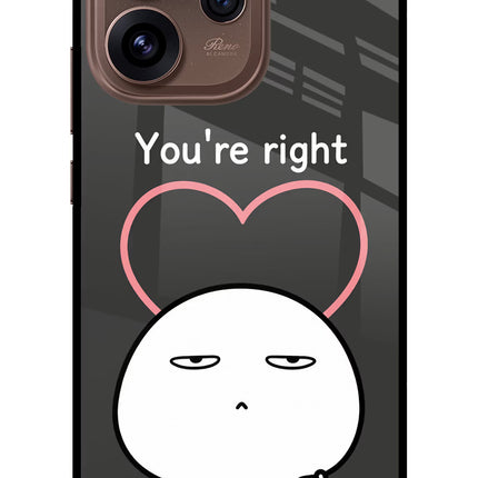 You're Right Oppo Reno15 Pro 5G Metal Case Back Cover by Casekaro