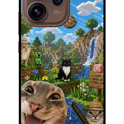 Minecraft Cat Chaos Oppo Reno15 Pro 5G Metal Case Back Cover by Casekaro