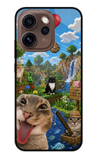 Minecraft Cat Chaos Oppo Reno15 Pro 5G Metal Case Back Cover by Casekaro