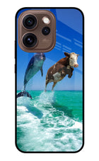 Dolphin vs Cow Oppo Reno15 Pro 5G Metal Case Back Cover by Casekaro