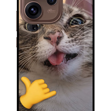 Silly Cat Call Oppo Reno15 Pro 5G Metal Case Back Cover by Casekaro