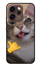 Silly Cat Call Oppo Reno15 Pro 5G Metal Case Back Cover by Casekaro