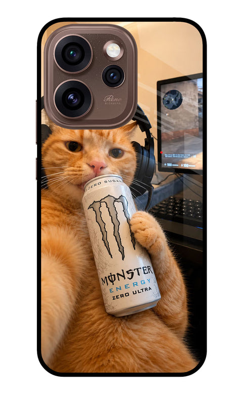 Gamer Cat Energy Oppo Reno15 Pro 5G Back Cover