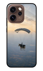 Skydiving Cow Oppo Reno15 Pro 5G Metal Case Back Cover by Casekaro