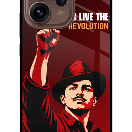 Bhagat Singh Revolution Oppo Reno15 Pro 5G Metal Case Back Cover by Casekaro