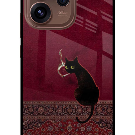 Midnight Cat Oppo Reno15 Pro 5G Metal Case Back Cover by Casekaro