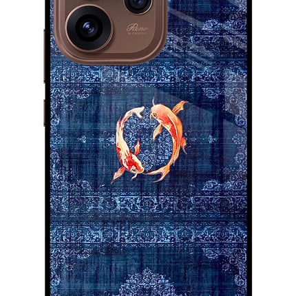 Koi Blue Oppo Reno15 Pro 5G Metal Case Back Cover by Casekaro