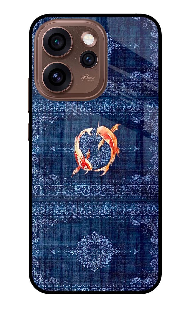 Koi Blue Oppo Reno15 Pro 5G Metal Case Back Cover by Casekaro