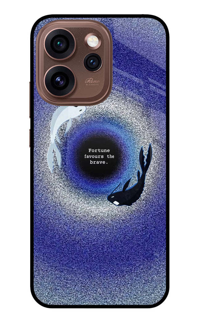 Dark Koi Oppo Reno15 Pro 5G Metal Case Back Cover by Casekaro